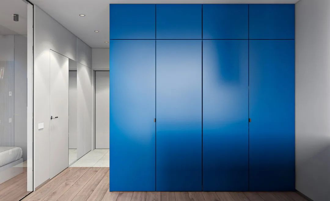 谁说小空间不能使用高饱和度的亮色？看这个41平米的家，把蓝色用的恰到好处！
